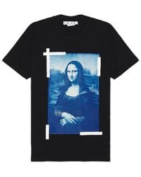 Off-White c/o Virgil Abloh Mona Lisa Short Sleeve T Shirt - Black