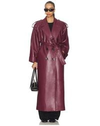 SELMACILEK - Leather Trenchcoat - Lyst