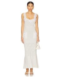 Andreeva - Knit Dress With Handmade Knit Details - Lyst