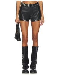 Blank NYC - Faux Leather Hot Short - Lyst
