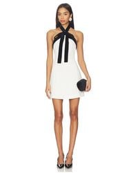 Jonathan Simkhai - Jolie Mini Dress With Neck Tie - Lyst