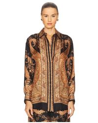 Zimmermann - Camisa Relajada En Color Negro Talla (También En 1/S, 2/M, 3/L, 4/Xl) - Lyst