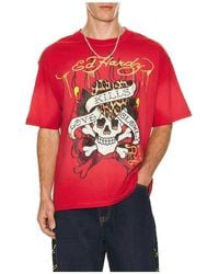 Ed Hardy - Skull Boxy Tee - Lyst