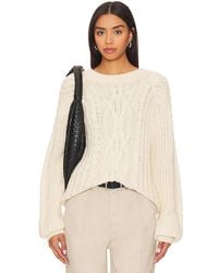 Free People - Pullover, Zopfmuster Frankie - Lyst