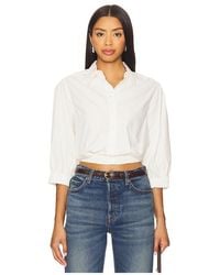 Bobi - Puff Sleeve Cropped Top - Lyst