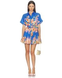 Hemant & Nandita - Short Dress With Buckle Belt - Lyst