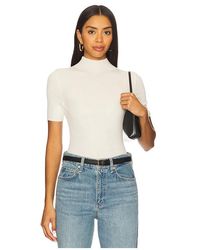 Theory - Top Manga Corta Leenda En Color Blanco Talla (También En M, S) - Lyst