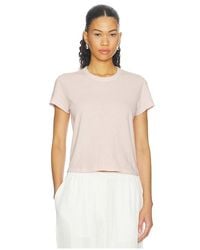 James Perse - Shrunken Crew Neck Short Sleeve Tee - Lyst