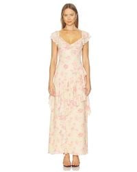 Tularosa - Robe Jessalyn En Lemon,Rose. Taille Also En M, S, Xl, Xs, Xxs - Lyst