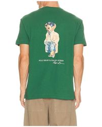 Polo Ralph Lauren - Short Sleeve Jersey Knit Litchfield Bear Graphic T-Shirt - Lyst