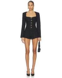 MAJORELLE - Selene Tweed Romper - Lyst