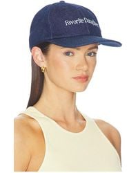 FAVORITE DAUGHTER - The Washed Denim Baseball Cap - Lyst
