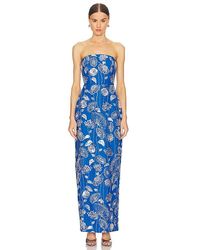 MILLY - Orion Sequin Embellished Linen Dress - Lyst