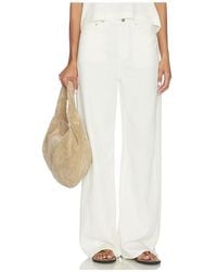 Pistola - Sydney High Rise Bowed Wide Jeans - Lyst