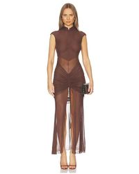 Sketch-Y X Revolve Tricot Mesh Dress in Red | Lyst
