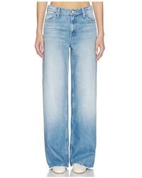 Mother - The Rerun Zip Sneak Jeans - Lyst