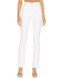 Agolde - Riley Long High Rise Straight Jeans En Color Blanco Talla (También En 32) - Lyst