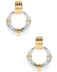 Heaven Mayhem - Pendientes Mixtos Rosa En Color Oro Metálico Talla En - Lyst