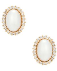 Anton Heunis - Omega Clasp Oval Stud - Lyst