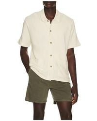 Brixton - Camisa En Color Crema Talla (También En S, M, Xl/1X) - Lyst