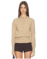 ALL THE WAYS - Brittany Button Up Sweater - Lyst