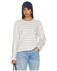 La Ligne - Stripe Long Sleeve Boyfriend Tee - Lyst