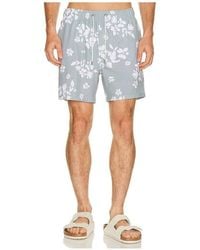 Vintage Summer - Seersucker Strech Volley Swim Trunks - Lyst