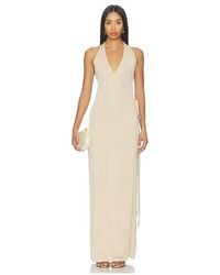 SNDY'S - Tiare Shimmer Maxi Dress - Lyst