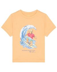 Polo Ralph Lauren - Short Sleeve Jersey Knit Novelty Surf Bear Graphic T-Shirt - Lyst