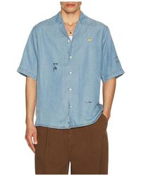 Scotch & Soda - Basquiat Relaxed Fit Short Sleeved Shirt - Lyst