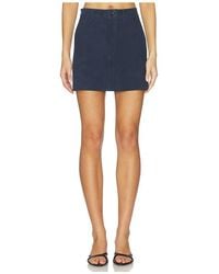 DL1961 - Alma Suede Skirt - Lyst