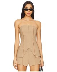 NonChalant Label - Trägerloses Top Liz - Lyst