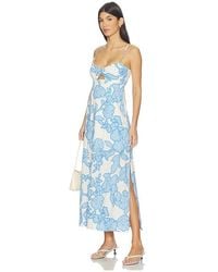 MINKPINK - Alessia Twist Front Midi Dress - Lyst