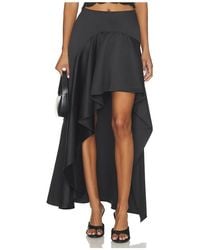 AKNVAS - Alana Draped Satin Skirt - Lyst
