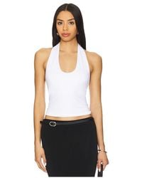 Susana Monaco - Top Halter Urban En Color Blanco Talla En - Lyst