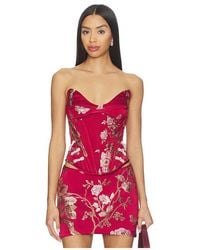 SAU LEE - Nico Strapless Top - Lyst