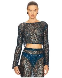 LAPOINTE - Net Paillette Top - Lyst