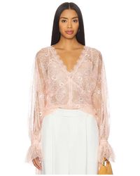 LoveShackFancy - Kath Top En Color Rosado Talla (También En M, S, Xl, Xs, Xxs) - Lyst