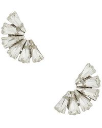 Anton Heunis - Omega Clasp Fan-Shaped Detail Stud - Lyst