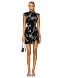 SAU LEE - Minikleid Aus Samt Devon - Lyst