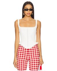LPA - Suzy Knit Corset Top - Lyst