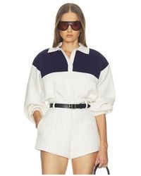 Helsa - Sindy Color Block Knit Polo - Lyst