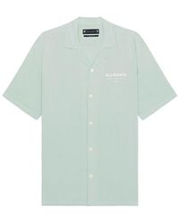 AllSaints - Underground Short Sleeve Shirt - Lyst