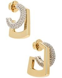 DEMARSON - Tina Pave Earrings - Lyst