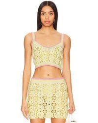 Lovers + Friends - Meadow Crochet Top - Lyst