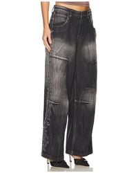 Jaded London COLOSSUS フレアレッグ Jaded London COLOSSUS フレアレッグ - Faded Leopard Print