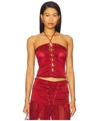 AMOR MIA - Gathered Heart Top - Lyst