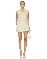 Central Park West - Goldie Trench Detail Romper - Lyst
