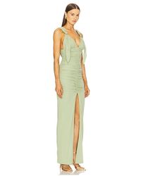 Cult Gaia Ashika Strapless Metallic Plisse Gown in Green | Lyst Cult Gaia Ashika Strapless Metallic Plisse Gown in Green | Lyst