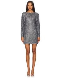 Steve Madden - Vestido Ginger En Color Plateado Metálico Talla En - Lyst